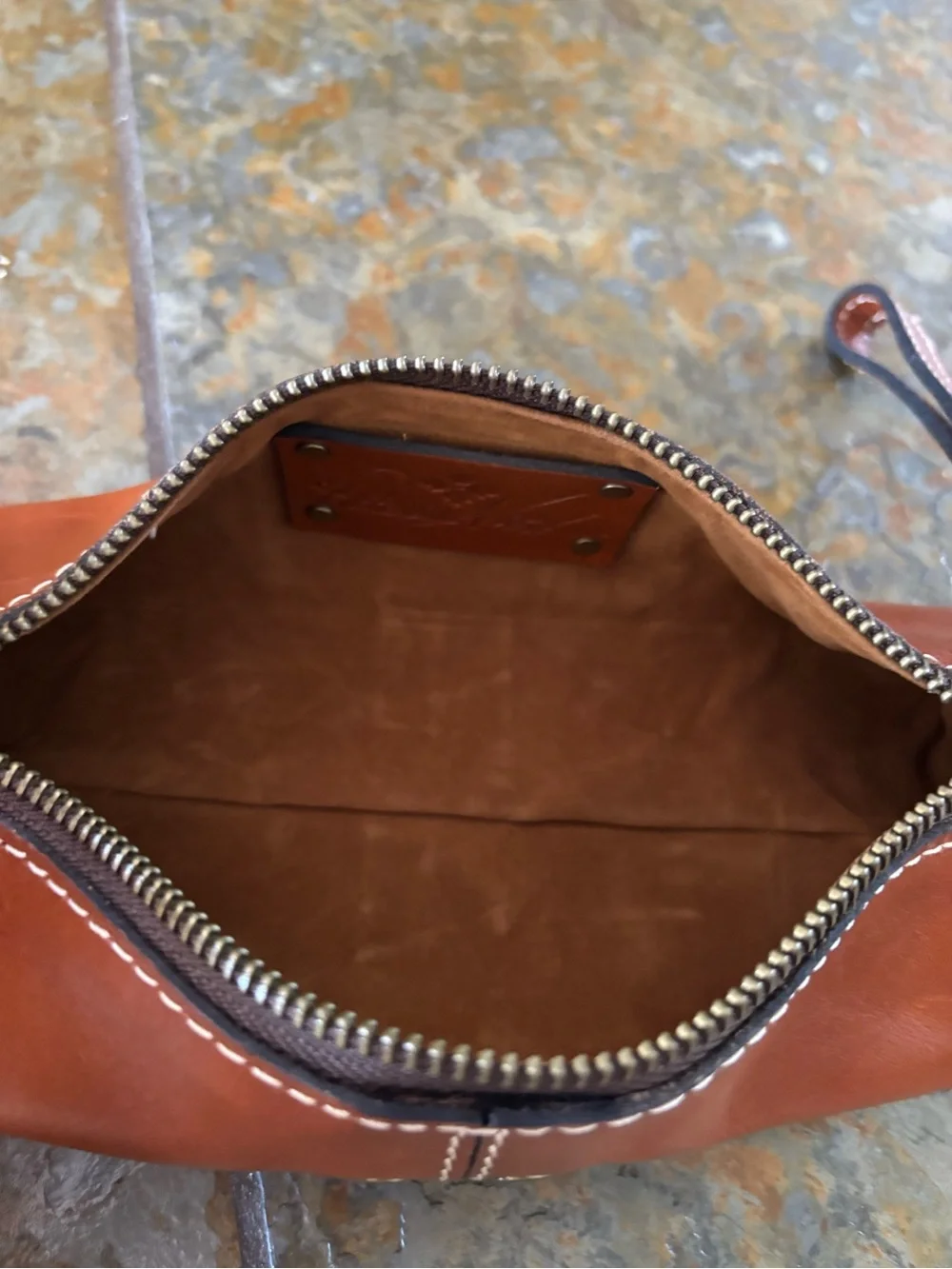 Patricia Nash Leather Oblong Wristlet